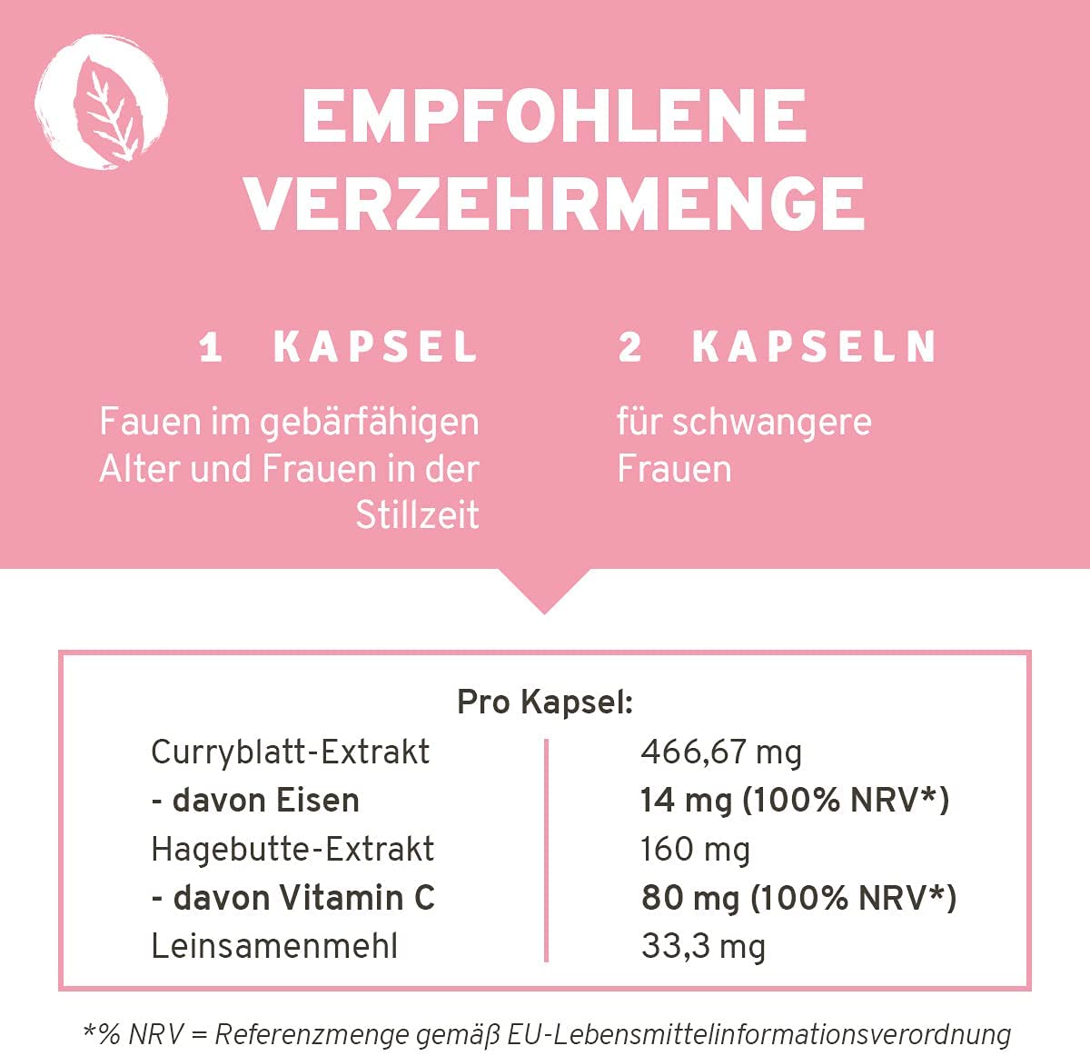 InnoNature Eisen + Vitamin C Kapseln