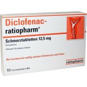 Diclofenac-ratiopharm Schmerztabletten 12.5 mg günstig im Preisvergleich