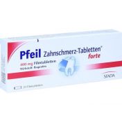 Pfeil Zahnschmerz-Tabletten forte günstig im Preisvergleich