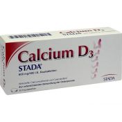 Calcium D3 STADA 600mg/ 400 I.E. Kautabletten