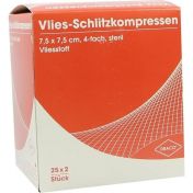SCHLITZKOMPRESSE Vlies 7.5x7.5cm 4fach steril Ausb günstig im Preisvergleich