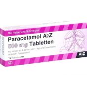 Paracetamol AbZ 500mg Tabletten