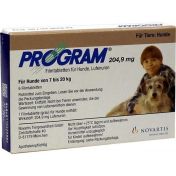Program Tabletten für Hunde 204.9mg 7kg bis 20kg vet. günstig im Preisvergleich
