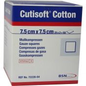 Cutisoft Cotton Kompressen 7.5x7.5cm steril günstig im Preisvergleich