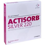 ACTISORB 220 SILVER 10.5x10.5cm steril