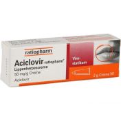 Aciclovir-ratiopharm Lippenherpescreme günstig im Preisvergleich