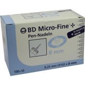 BD Micro-Fine+8 Opti 110 Nadeln 0.25x8mm günstig im Preisvergleich