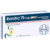 Ranitic 75 akut bei Sodbrennen günstig im Preisvergleich