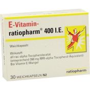 E-Vitamin-ratiopharm 400 I.E. Kapseln günstig im Preisvergleich