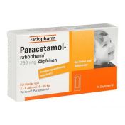 Paracetamol-ratiopharm 250mg Zäpfchen günstig im Preisvergleich