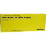 Alpha-Liponsäure AAA 600mg Fertiginfusion