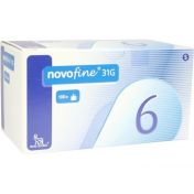 NovoFine 6 Kanülen 0.25x6mm