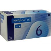Novofine 6 Kanülen 0.25x6mm 31G