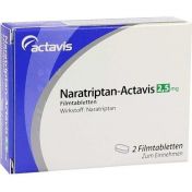 Naratriptan-Actavis 2.5mg Filmtabletten günstig im Preisvergleich