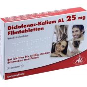 Diclofenac-Kalium AL 25mg Filmtabletten günstig im Preisvergleich