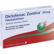 Diclofenac Zentiva 25 mg Filmtabletten günstig im Preisvergleich