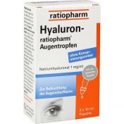 Hyaluron-ratiopharm Augentropfen günstig im Preisvergleich