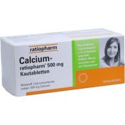 Calcium-ratiopharm 500 mg Kautabletten günstig im Preisvergleich