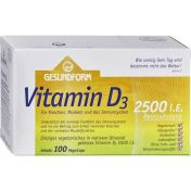Gesundform Vitamin D3 2.500 IE Vega-Caps