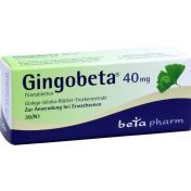 Gingobeta 40 mg Filmtabletten günstig im Preisvergleich