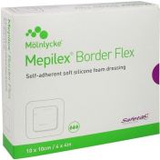 Mepilex Border Flex 10x10 cm Schaumverband haft.