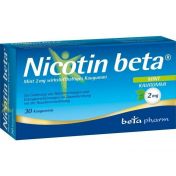 Nicotin beta Mint 2mg wirkstoffhalt. Kaugummi