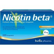 Nicotin beta Fruitmint 4mg wirkstoffhalt. Kaugummi günstig im Preisvergleich