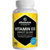 Vitamin D3 Depot hochdosiert 20.000IE VISPURA