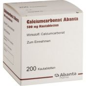Calciumcarbonat Abanta 500 mg Kautabletten günstig im Preisvergleich