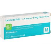 Levocetirizin - 1 A Pharma 5 mg Filmtabletten günstig im Preisvergleich