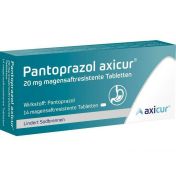 Pantoprazol axicur 20 mg magensaftresistente Tabl.