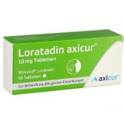 Loratadin axicur 10 mg Tabletten günstig im Preisvergleich