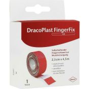 DracoPlast FingerFix 2.5cmx4.5m rot m. Wundk.