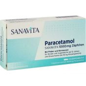 Paracetamol SANAVITA 1000 mg Zäpfchen günstig im Preisvergleich