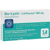 Ibu-Lysin - 1 A Pharma 400 mg Filmtabletten günstig im Preisvergleich