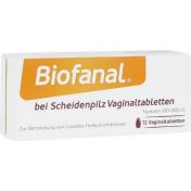 Biofanal bei Scheidenpilz Vaginaltabletten