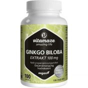 Ginkgo Biloba 100 mg hochdosiert vegan günstig im Preisvergleich
