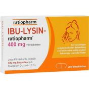 IBU-LYSIN-ratiopharm 400 mg Filmtabletten günstig im Preisvergleich