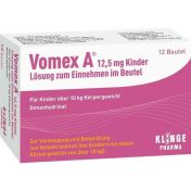 Vomex A 12.5 mg Kinder Lösung zum Einnehmen im BTL