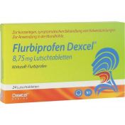 Flurbiprofen Dexcel 8.75 mg Lutschtabletten günstig im Preisvergleich