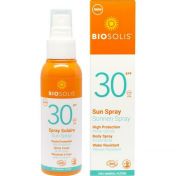 Bio Sonnenmilch Spray LSF 30 BIOSOLIS günstig im Preisvergleich