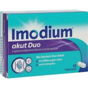 Imodium akut Duo 2 mg/125 mg Tabletten günstig im Preisvergleich