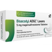 Bisacodyl ADGC Laxans 5 mg magensaftresistente Tab günstig im Preisvergleich