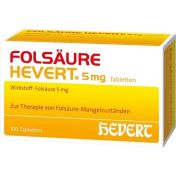 Folsäure Hevert 5 mg Tabletten günstig im Preisvergleich