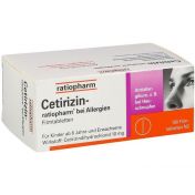 Cetirizin ratiopharm bei Allergien 10 mg Tabletten günstig im Preisvergleich