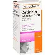 Cetirizin ratiopharm Saft für Kinder