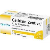 Cetirizin Zentiva 10 mg Filmtabletten günstig im Preisvergleich