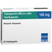 Gabapentin-Micro Labs 100mg Hartkapseln günstig im Preisvergleich