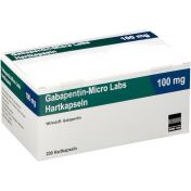 Gabapentin-Micro Labs 100 mg Hartkapseln günstig im Preisvergleich