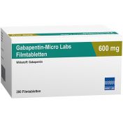 Gabapentin-Micro Labs 600 mg Filmtabletten günstig im Preisvergleich